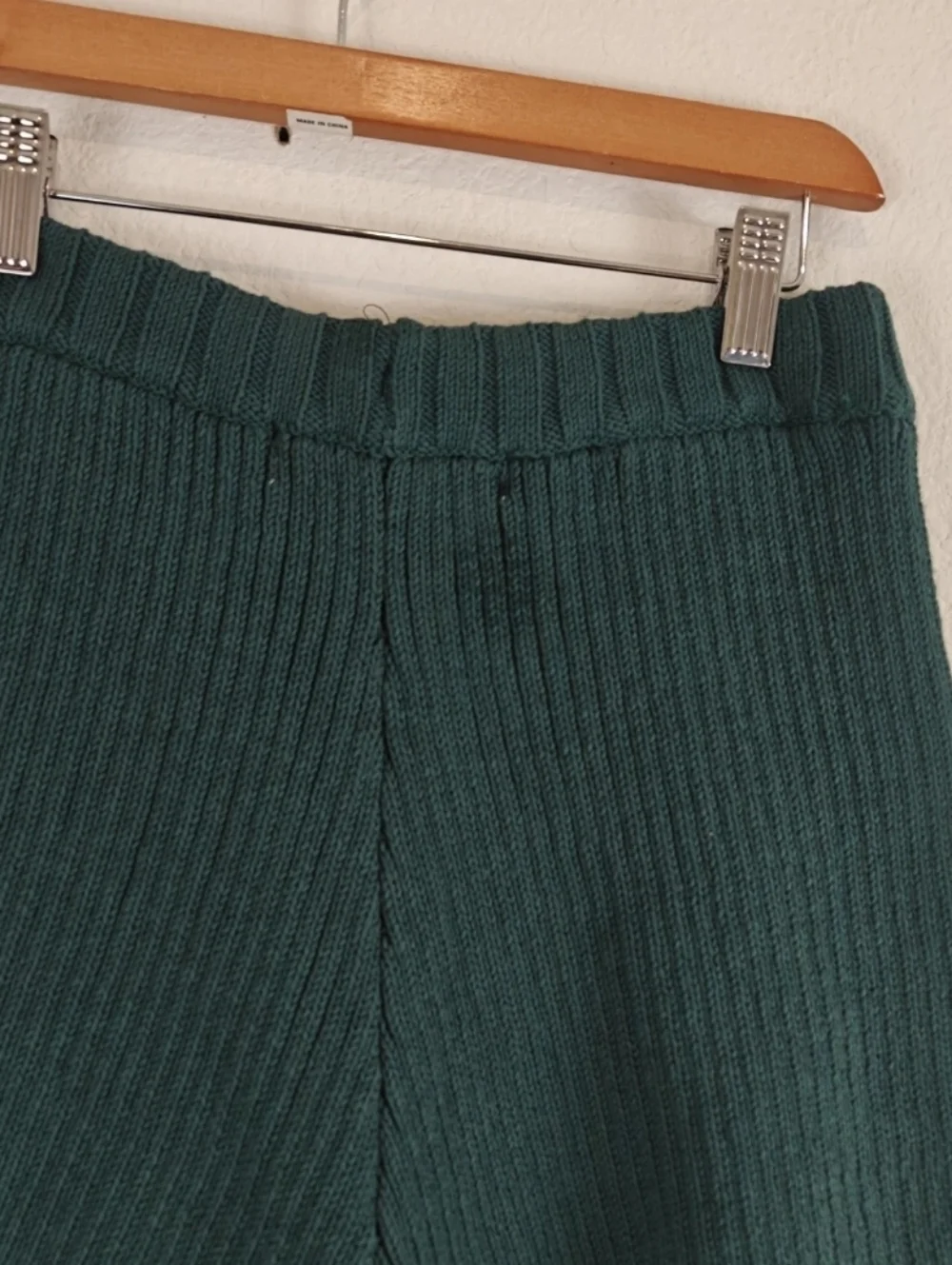 Free People Beach Trez Mock Neck Sweater Short Knit Set Oversized Green Size XS